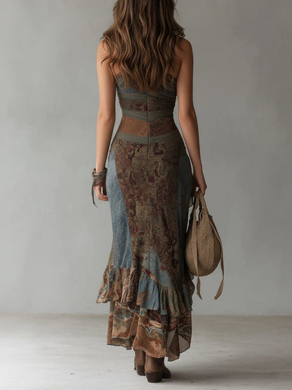 Ozara - Fluid Silk Maxi Dress
