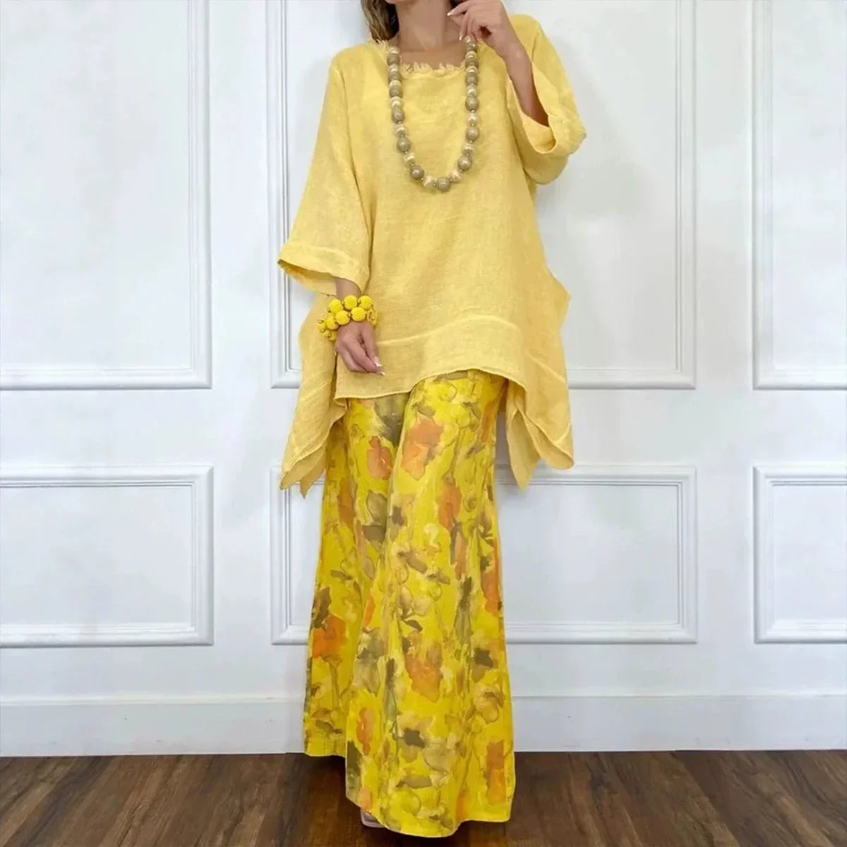 Olive - Relaxed Linen Blouse