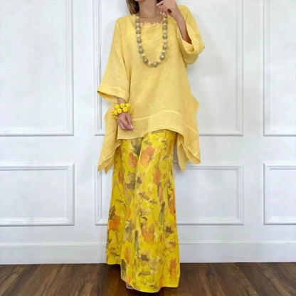 Olive - Relaxed Linen Blouse