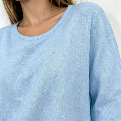 Olive - Relaxed Linen Blouse