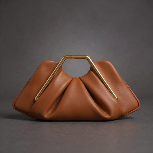 Greta - Elegant Ruched Clutch
