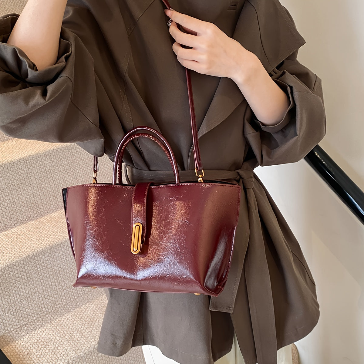 Zara - Glossy Chic Tote